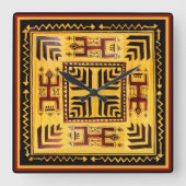 Southwest Tribal Petroglyph Wall klok (Voorkant)