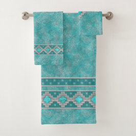 Southwest Turquoise Bad Handdoek