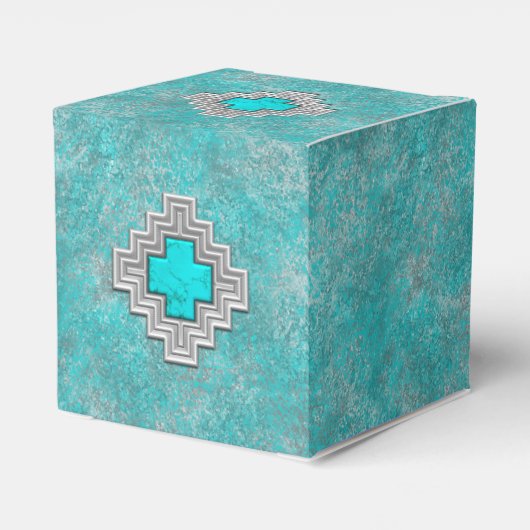 Southwest Turquoise Bedankdoosjes (Achterkant)