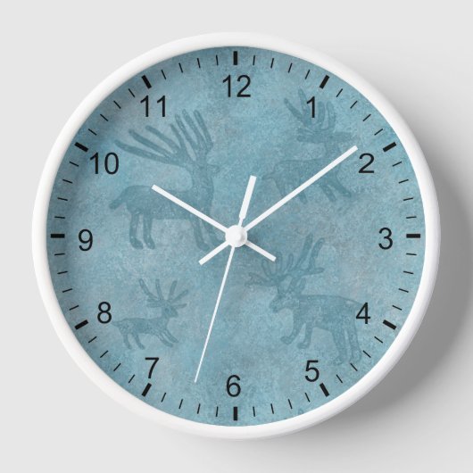 Southwest Turquoise Deer Petroglyph Framed (Voorkant)