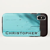 Southwest Turquoise-deur, naam, eenvoudig casemaat Case-Mate iPhone Case (Achterkant (horizontaal))