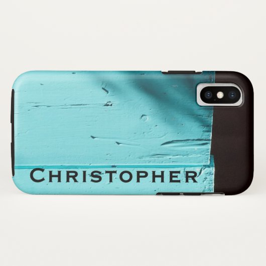 Southwest Turquoise-deur, naam, eenvoudig casemaat Case-Mate iPhone Case (Achterkant (horizontaal))