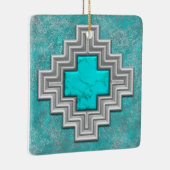 Southwest Turquoise Keramisch Ornament (Rechts)