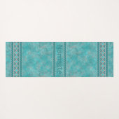 Southwest Turquoise Personalized Yogamat (Achterkant (horizontaal))