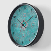 Southwest Turquoise Rock Geometric Pattern omlijst (Hoek)