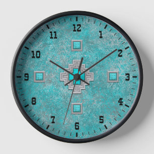 Southwest Turquoise Steen Westerse Stijl Omlijst