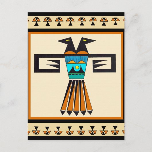 Southwest Twin Bird Head Briefkaart (Voorkant)