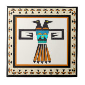 Southwest Twin Bird Head Tegeltje (Voorkant)