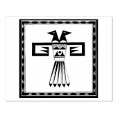 Southwest Two Headed Bird Design Stamp Rubberstempel (Afrduk)