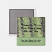 Southwest Vacation House Guest Cactus Bedankt Magneet (Voorkant / Achterkant)