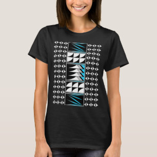 Southwest Vier Feathers in Turquoise T-shirt