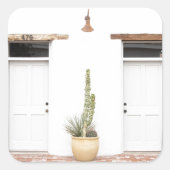 Southwest White Entry Vierkante Sticker (Voorkant)