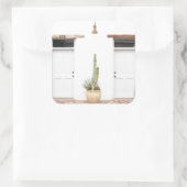 Southwest White Entry Vierkante Sticker (Tas)