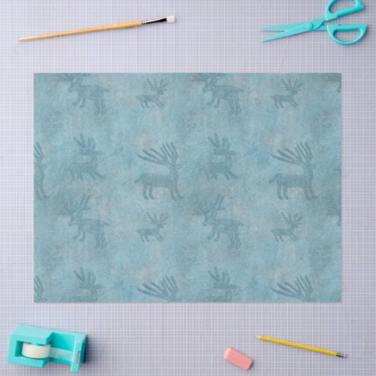 Southwest Winter Deer Tissuepapier (Craft)