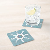 Southwest Winter Geometric Snowflake Design Kartonnen Onderzetters (Insitu)