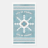 Southwest Winter Geometric Snowflake Personalized Servet (Voorkant)