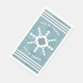 Southwest Winter Geometric Snowflake Personalized Servet (Hoek)