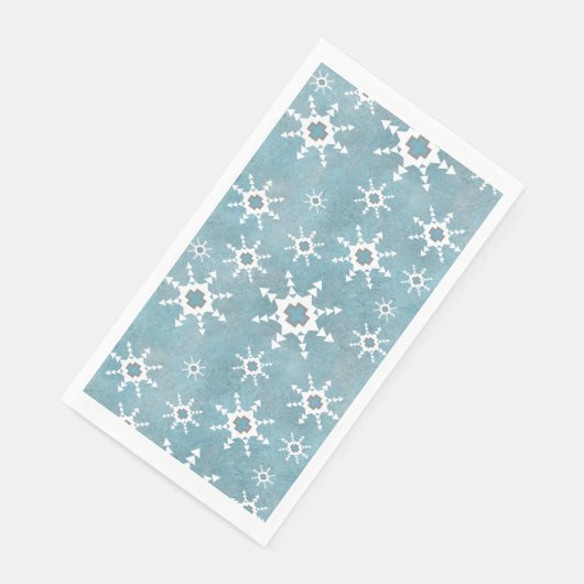 Southwest Winter Geometric Snowflakes Pattern Servet (Hoek)