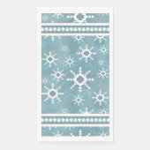 Southwest Winter Geometric Snowflakes & Pine Trees Servet (Voorkant)