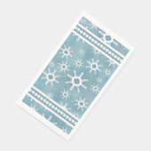 Southwest Winter Geometric Snowflakes & Pine Trees Servet (Hoek)