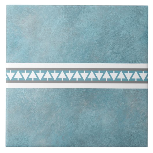 Southwest Winter Pines Tegeltje (Voorkant)