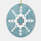 Southwest Winter Snowflake Keramisch Ornament (Links)