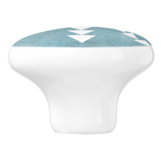 Southwest Winter Snowflake Keramische Knop (Zijkant)