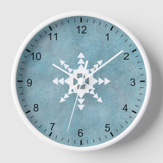 Southwest Winter Snowflake Modern omlijst (Voorkant)
