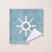 Southwest Winter Snowflakes Bad Handdoek (Wasdoekje)