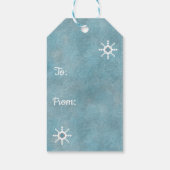 Southwest Winter Snowflakes Cadeaulabel (Achterkant)