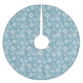 Southwest Winter Snowflakes Kerstboom Rok (Voorkant)