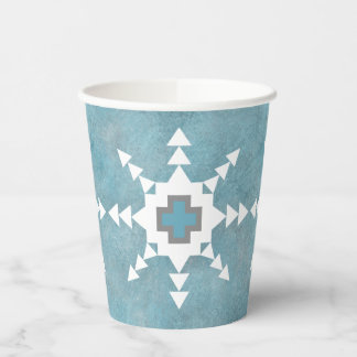 Southwest Winter Snowflakes Papieren Bekers