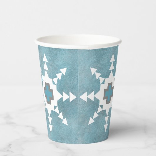 Southwest Winter Snowflakes Papieren Bekers (Rechts)