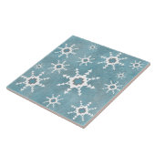 Southwest Winter Snowflakes Tegeltje (Zijkant)
