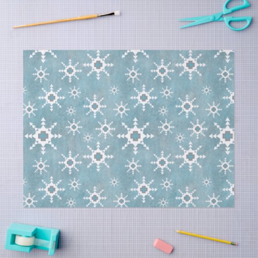 Southwest Winter Snowflakes Tissuepapier (Craft)