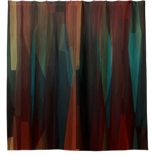 Southwest Wood Abstract Douchegordijn (Voorkant)