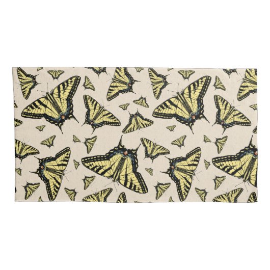 Southwest Yellow Swallowtail Butterflies King Kussensloop (Achterkant-Rechts)