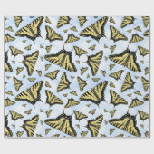 Southwest Yellow Swallowtail Butterflies Patroon Cadeaupapier (Vlak)