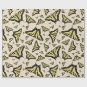 Southwest Yellow Swallowtail Butterflies Patroon Cadeaupapier (Vlak)