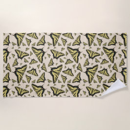 Southwest Yellow Swallowtail Butterflies Patroon Strandlaken