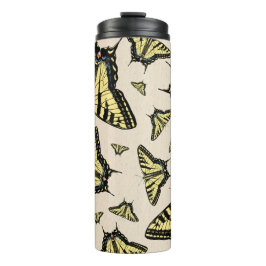 Southwest Yellow Swallowtail Butterflies Patroon Thermosbeker