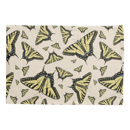 Southwest Yellow Swallowtail Butterflies Standard Kussensloop (Achterkant-Links)