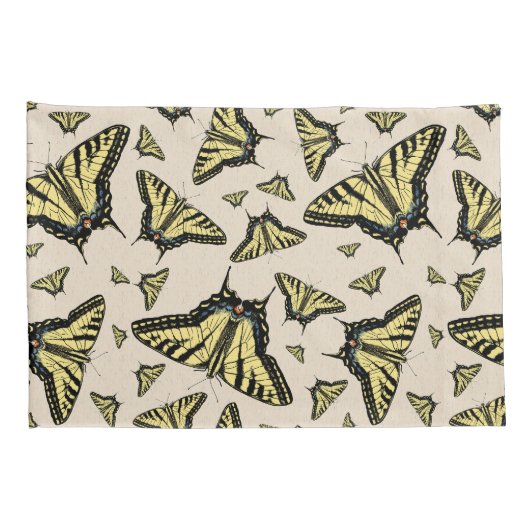 Southwest Yellow Swallowtail Butterflies Standard Kussensloop (Achterkant-Rechts)