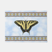 Southwest Yellow Swallowtail Butterfly Blue Sky Deurmat (Voorkant)