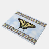 Southwest Yellow Swallowtail Butterfly Blue Sky Deurmat (Schuin)