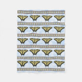Southwest Yellow Swallowtail Butterfly Blue Sky Fleece Deken (Voorkant)