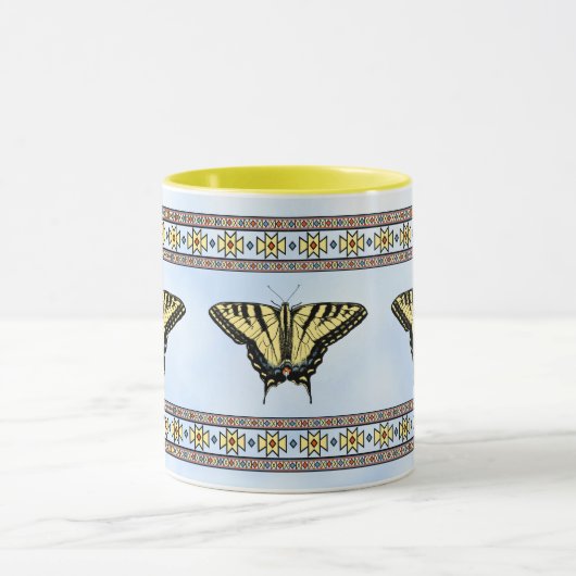 Southwest Yellow Swallowtail Butterfly Blue Sky Mok (Midden)