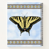 Southwest Yellow Swallowtail Butterfly Custom Notitieboek (Achterkant)