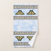 Southwest Yellow Swallowtail Butterfly Geometric Bad Handdoek (Handdoek)