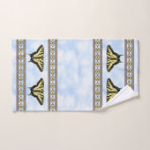 Southwest Yellow Swallowtail Butterfly Geometric Bad Handdoek (Handdoek)